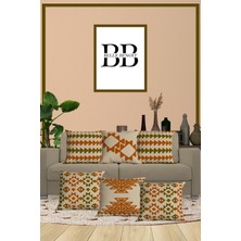 Belle Benoit 6'lı Çift Tarafı Dijital Baskılı Hediyelik, Dekoratif, Koltuk Yastık Kılıfı, Kırlent Kılıfı Seti