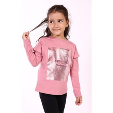 Toontoy Kids Toontoy Kız Çocuk Baskılı Tişört