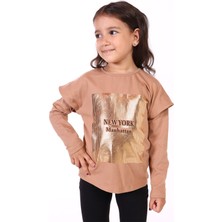 Toontoy Kids Toontoy Kız Çocuk Baskılı Tişört