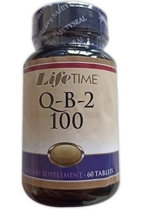 Life Time Q-B-2 Vitamin B2 100 Mg 60 Tablet