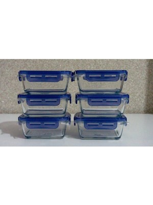 Paşabahçe 530093 Gri Kilitli Saklama Kabı 6 Adet