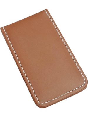 Cep Manyetik Para Klipli Dolar Kelepçe Kimlik Kartı Tutucu Cüzdan Erkekler Için BROWN_80X46X8MM (Yurt Dışından)