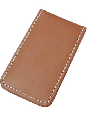 Cep Manyetik Para Klipli Dolar Kelepçe Kimlik Kartı Tutucu Cüzdan Erkekler Için BROWN_80X46X8MM (Yurt Dışından)