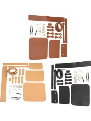 3set Precut Deri Çanta Yapımı Kit Tote Çanta Çantası Örgü Malzemeleri (Yurt Dışından)