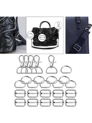 50PCS Donanım Anahtarlık Kanca Tokaları Set Çanta Dayanıklı (Yurt Dışından)