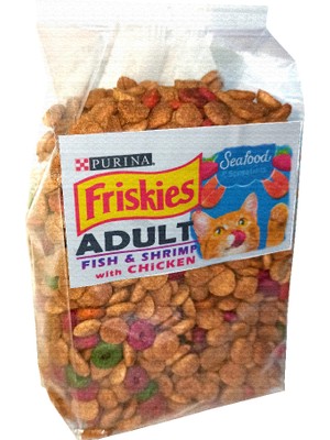 Purina Friskies Seafood Somon Ton Balıklı ve Tavuklu Yetişkin Kedi Maması 1kg Ekopaket