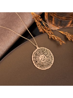 Dkmn Silver Dkmn Gümüş Ihlas Suresi Gümüş Kolye Kadın Gümüş Kolye Dualı Kolye