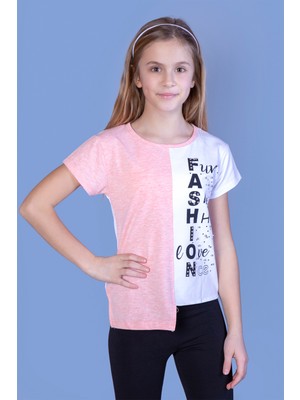 Toontoy Kız Çocuk Fasihon Garni Tişört