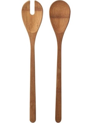 IKEA Gronsaker Servis Kaşığı Bambu 2'li Gronsaker Servis Kaşığı Bambu