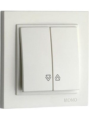 Mono 500-000125-113 Despina Beyaz Jaluzi Kumanda - Çerçevesiz