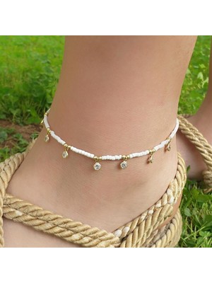 Pier Gümüş Zirkon Taşlı Gümüş Beyaz Halhal