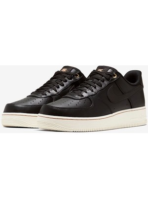 Nike Air Force 1'07 Low Premium Siyah Erkek Sneaker Ayakkabı