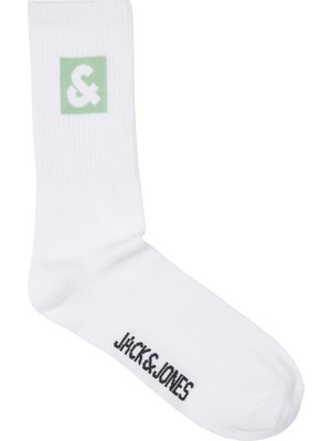 Jack & Jones Jaclı Logo Tennıs Sock Yeşil Erkek Çorap 12234438-Absin