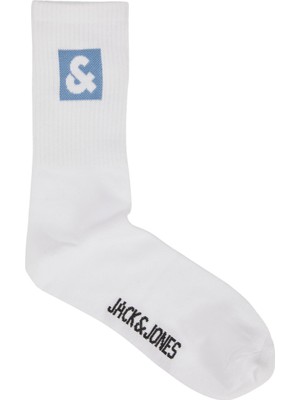 Jack & Jones Jaclı Logo Tennıs Sock Mavi Erkek Çorap 12234438-Silve