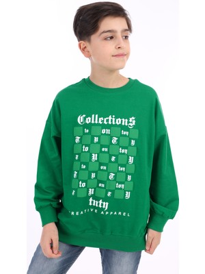 Toontoy Kids Erkek Çocuk Baskılı Sweatshirt