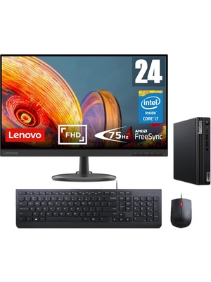 Lenovothinkcentre M70Q Gen 3 Intel Core I7-12700T 32GB 1tb SSD Freedos Fhd 23.8mon Mini Masaüstü Bilgisayar TİNY11T30036TXN11+ZETTAUSBBELLEK