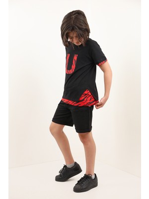 Toontoy Kids Toontoy Erkek Çocuk Nakışlı Şortlu Takım