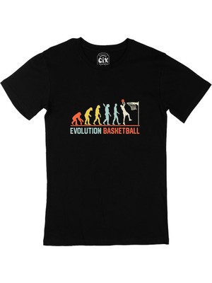 Basketbol Evolution Siyah Tişört