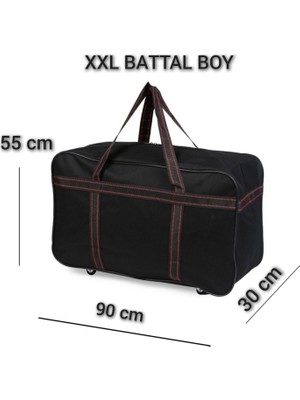 Esbuik Xxl Battal Boy Tekerlekli 90 cm Kumaş Valiz & Bavul