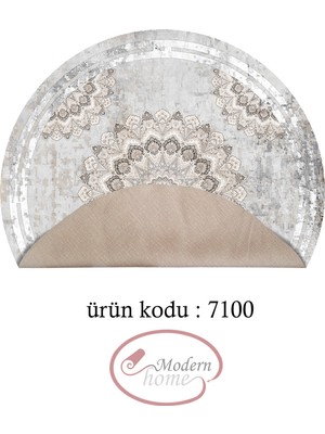 Modern Home Çiçek Motifli  Yuvarlak Salon Halısı Kolay Temizlenebilen Dijital Baskı Deri Kaymaz Tabanlı Halı