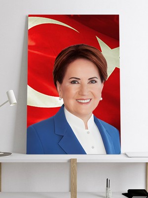 Postermanya Meral Akşener Kanvas Tablo, Iyi Parti Kanvas Tablo