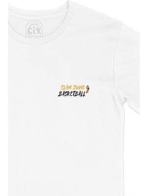 Slam Dunk Basketbol Cep Tasarım Baskılı Tişört