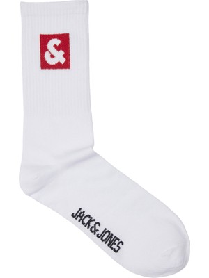 Jack & Jones Jaclı Logo Tennıs Sock Kırmızı Erkek Çorap 12234438-Barba