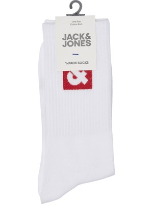 Jack & Jones Jaclı Logo Tennıs Sock Kırmızı Erkek Çorap 12234438-Barba