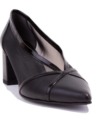 Dagoster DZA07-2682009 Siyah Klasik Topuklu Kadın Ayakkabı