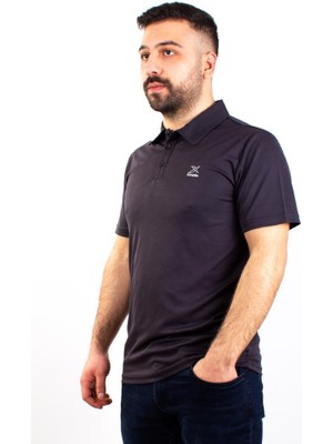 Kinetix  SN-328 Oliver Antrasit  Günlük Polo Yaka Erkek Tişört
