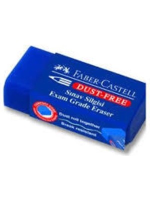 Faber-Castell  5 Adet Faber Castel Sınav Silgisi Mavi Dust Free
