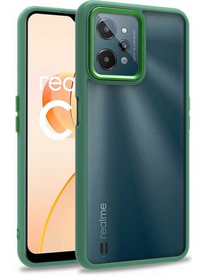 Canpay Realme C31 Kılıf Case, Kamera Lens Korumalı Elektroplatin Kaplama Sert Pc Koruyucu Colourful Platinum Serisi