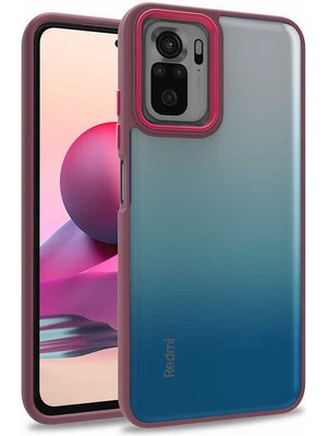 Canpay Xiaomi Poco M5S Kılıf Case, Kamera Lens Korumalı Elektroplatin Kaplama Sert Pc Koruyucu Colourful Platinum Serisi