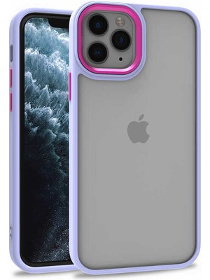 Canpay Apple iPhone 12 Pro Kılıf Case, Kamera Lens Korumalı Elektroplatin Kaplama Sert Pc Koruyucu Colourful Platinum Serisi