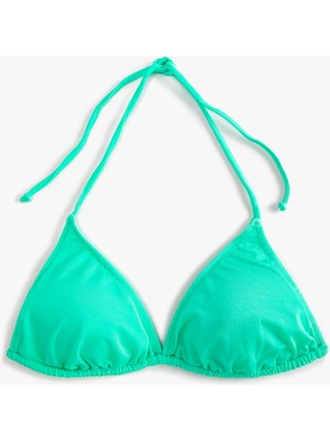 Koton Üçgen Bikini Üstü Boyundan Bağlamalı Kaplı