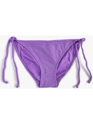 Koton Basic Bikini Altı Dokulu Yanları Bağlama Detaylı