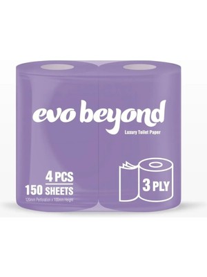 Only Evo Beyond 4'lü Rulo Lila Tuvalet Kağıdı