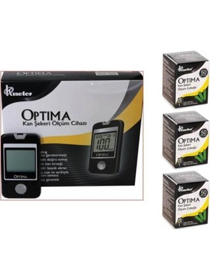 4moms Optima Kan Sekeri Ölçüm Cihazı + 3 Kutu Strip (150 Adet)