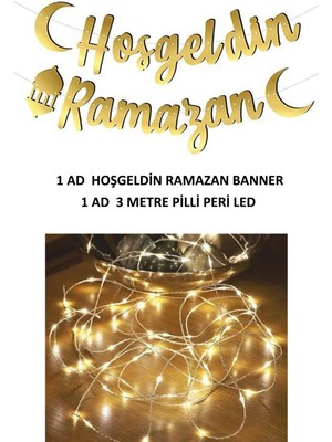 Pekshop Ledli Hoşgeldin Ramazan Yazısı Işıklı Ramazan Süsleri