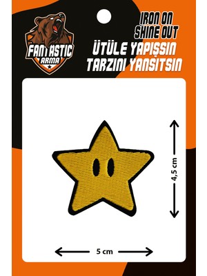 Fantastic Ütü Ile Yapışan Dokuma Arma Patch, Yıldız