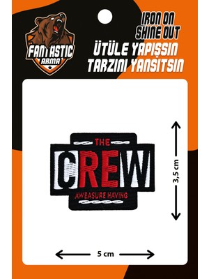 Fantastic Ütü Ile Yapışan Dokuma Arma Patch, Crew
