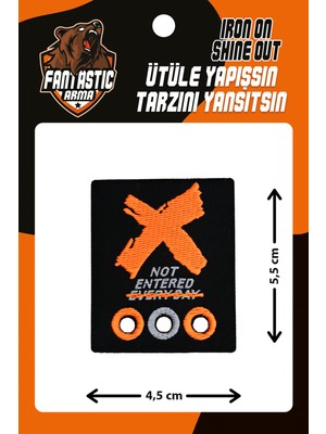 Fantastic Dokuma Arma Patch, %100 Polyester, Ütü Ile Yapışan Özellikte, 4,5x5,5 cm
