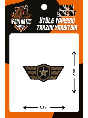 Fantastic Ütü Ile Yapışan Dokuma Arma Patch, Yıldız Askeri Rozet