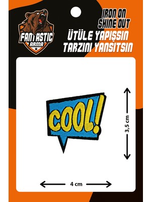 Fantastic Ütü Ile Yapışan Dokuma Arma Polyester 30 °C Yıkamaya Uygun Cool Renk Seçeneği