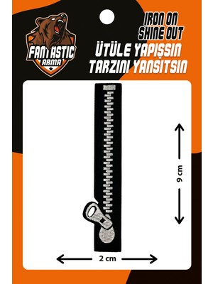 Fantastic Ütü Ile Yapışan Dokuma Arma Patch, Fermuar
