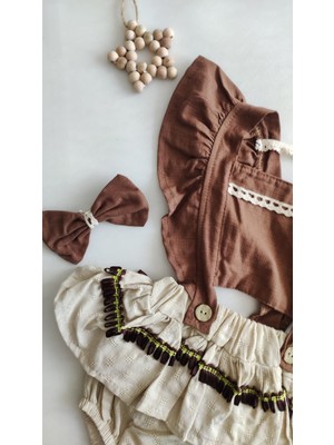 Jikko Baby Kız Bebek Romper Tulum