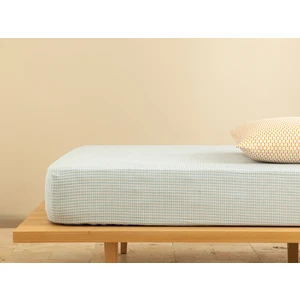 English Home Wave Dots Kolay Ütülenir Tek Kişilik Lastıklı Çarşaf 100 x 200 cm Seledon
