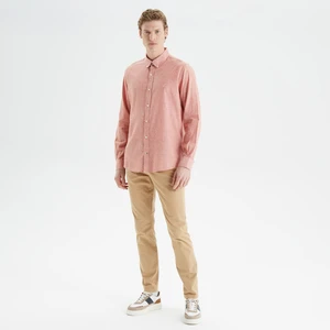 Nautıca Erkek Bordo Slım Fıt Uzun Kollu Gomlek W35000T.6WV