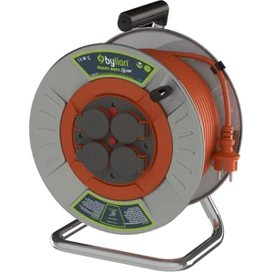 Metal Makaralı Seyyar Uzatma  Kablosu 3*1.5 Mm² 50 Mt. Işıklı- IP44