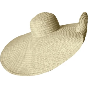 Yaz Ekstra Katlanır Geniş Brim Sun Beach Hip Hat Anti Uv Tatil Seyahat Bej (Yurt Dışından)